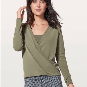 Lululemon wrap long sleeve top